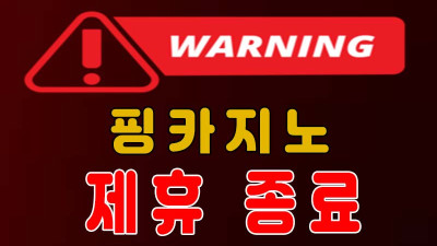 검증 | 핑카지노(PING CASINO) 빠른 입출금 검증업체 제휴 종료